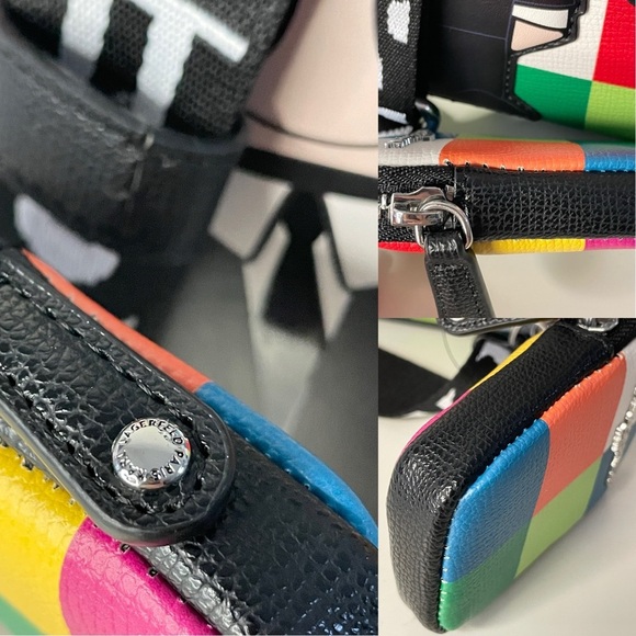 Karl Lagerfeld Paris Maybelle Satchel Multicolor Handle Crossbody Strap Bag (BN) - Picture 13 of 16